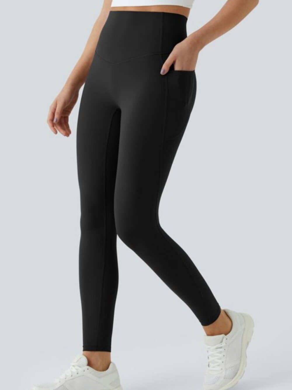Halara UltraSculpt High Waisted Tummy Control Pocket Shaping Leggings 7/8 Size S